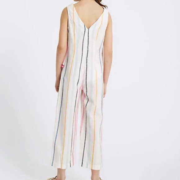 Striped Pure Cotton Jumpsuit 13-14 yrs - Picture 2 of 11